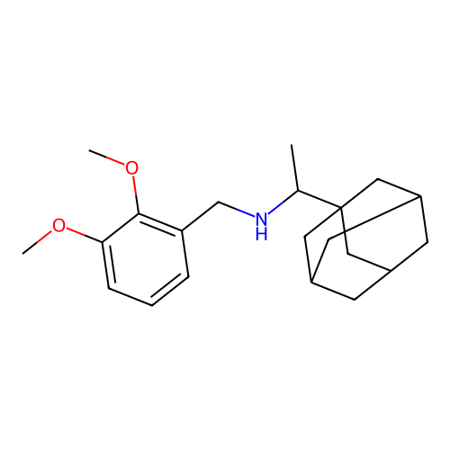 (1-Adamantan-1-yl-ethyl)-(2,3-dimethoxy-benzyl)-amine structure