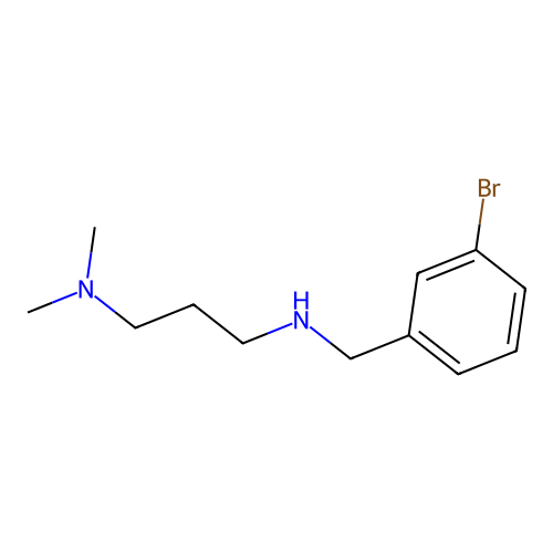 [(3-Bromophenyl)methyl][3-(dimethylamino)propyl]amine structure