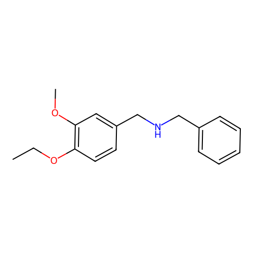 N-benzyl-1-(4-ethoxy-3-methoxyphenyl)methanamine structure