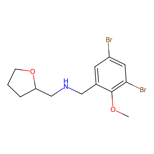 N-(3,5-Dibromo-2-methoxybenzyl)-1-(tetrahydrofuran-2-yl)methanamine structure