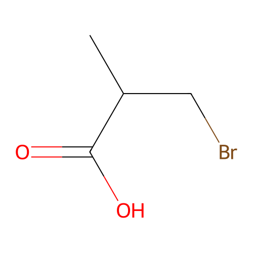 3-Bromo-2-methylpropionic acid structure