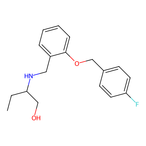 2-({2-[(4-Fluorobenzyl)oxy]benzyl}amino)-1-butanol structure