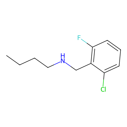 Butyl[(2-chloro-6-fluorophenyl)methyl]amine structure