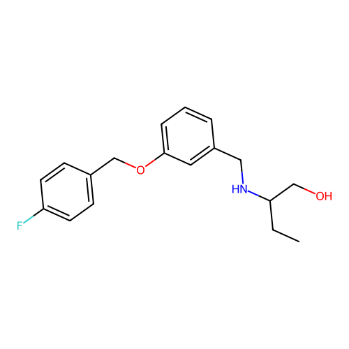 2-({3-[(4-Fluorobenzyl)oxy]benzyl}amino)butan-1-ol structure