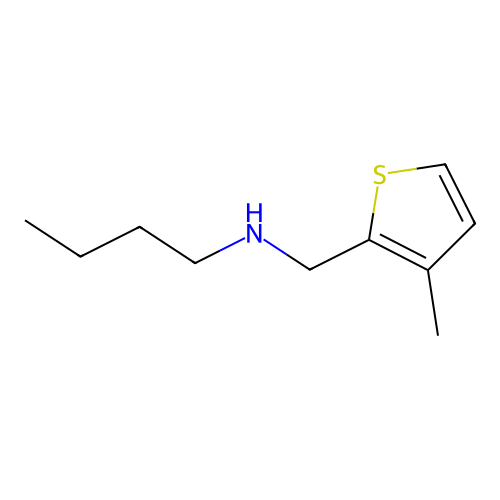 N-[(3-methylthiophen-2-yl)methyl]butan-1-amine structure
