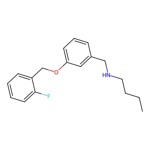 N-Butyl-3-[(2-fluorophenyl)methoxy]benzenemethanamine structure