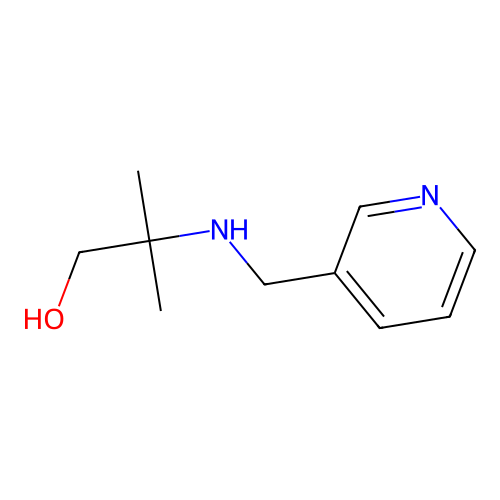 2-Methyl-2-(pyridin-3-ylmethylamino)propan-1-ol structure