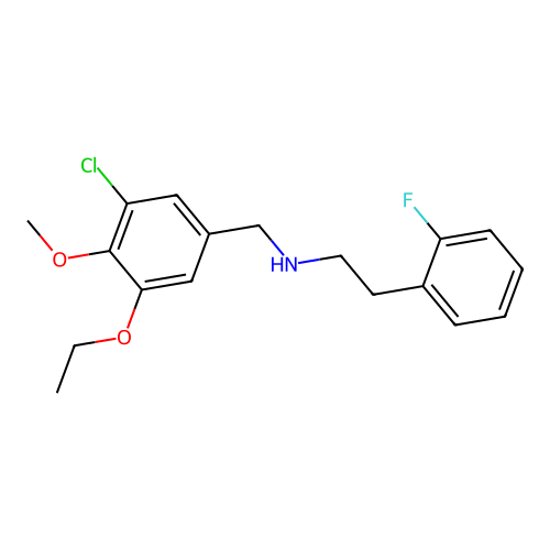 N-[(3-Chloro-5-ethoxy-4-methoxyphenyl)methyl]-2-fluorobenzeneethanamine structure