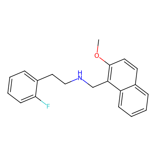 2-(2-fluorophenyl)-N-[(2-methoxynaphthalen-1-yl)methyl]ethanamine structure