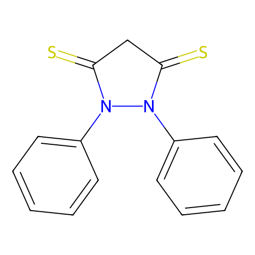 1,2-Diphenylpyrazolidine-3,5-dithione structure