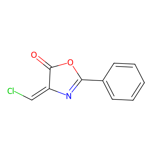4-(Chloromethylene)-2-phenyl-2-oxazolin-5-one structure