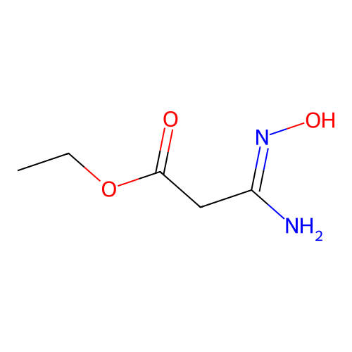 (N-Hydroxycarbamimidoyl)-acetic acid ethyl ester structure