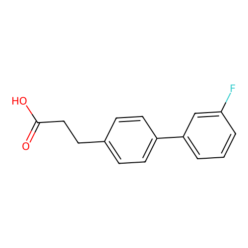 3'-Fluoro-biphenyl-4-propanoic acid structure