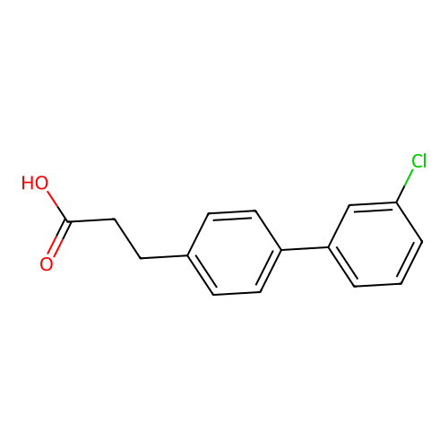 3'-Chloro-biphenyl-4-propanoic acid structure