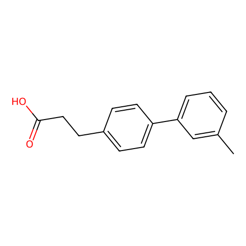 3'-Methyl-biphenyl-4-propanoic acid structure
