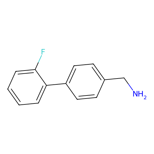 [4-(2-Fluorophenyl)phenyl]methanamine structure