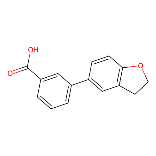 3-(2,3-Dihydro-1-benzofuran-5-yl)benzoic acid structure