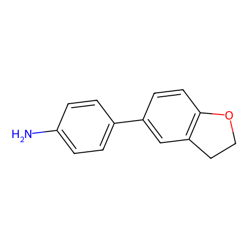 4-(2,3-Dihydro-1-benzofuran-5-yl)aniline structure