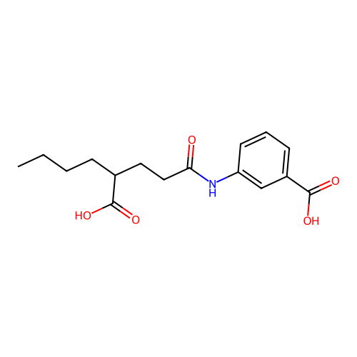 3-[(4-Carboxyoctanoyl)amino]benzoic acid structure