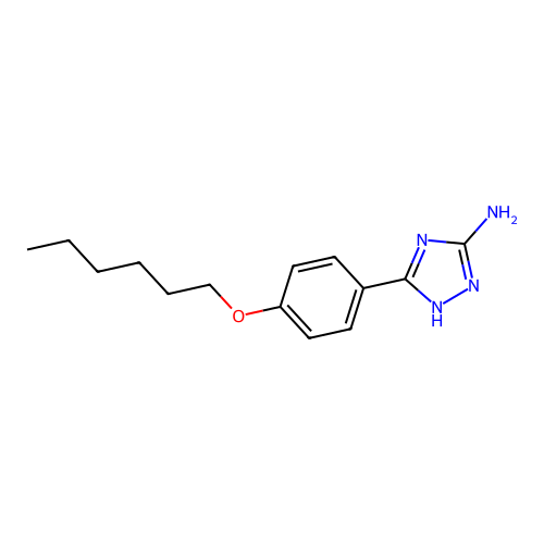 5-(4-Hexyloxy-phenyl)-1H-[1,2,4]triazol-3-ylamine structure