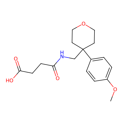 4-[[4-(4-Methoxyphenyl)oxan-4-yl]methylamino]-4-oxobutanoic acid structure