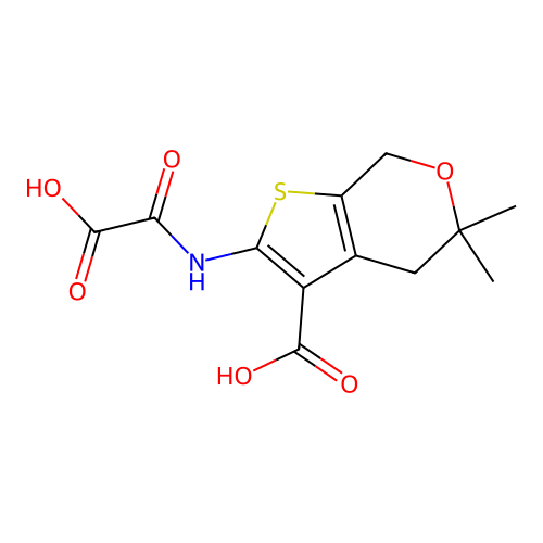 2-(CARBOXYFORMAMIDO)-5,5-DIMETHYL-4H,5H,7H-THIENO[2,3-C]PYRAN-3-CARBOXYLIC ACID structure