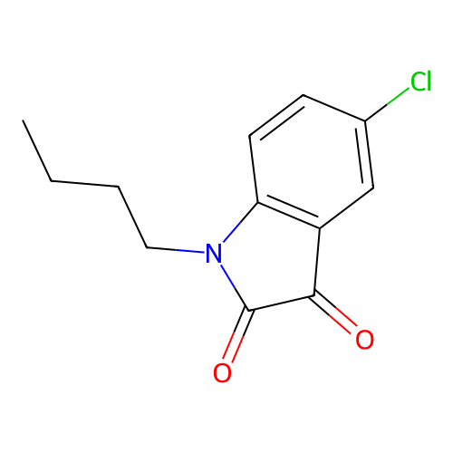 1-Butyl-5-chloroindoline-2,3-dione structure