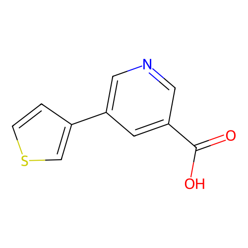5-(Thiophen-3-YL)nicotinic acid structure
