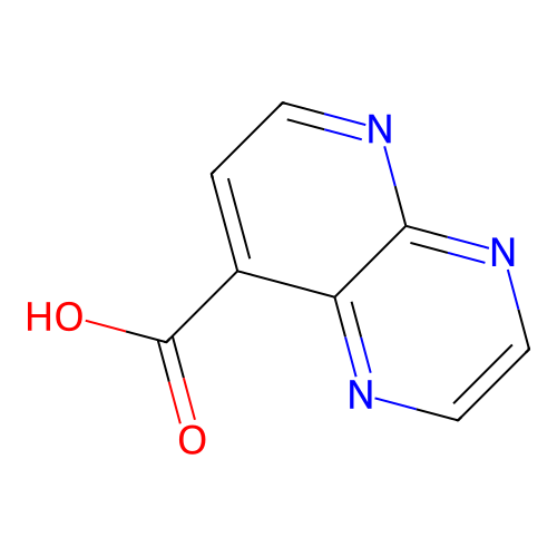 Pyrido[2,3-b]pyrazine-8-carboxylic acid structure