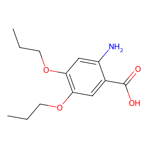 2-Amino-4,5-dipropoxybenzoic acid structure