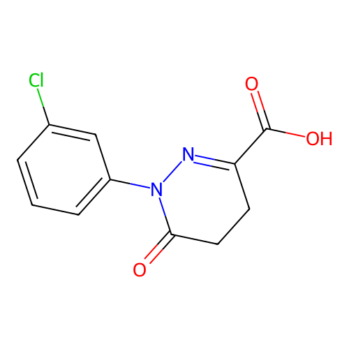 1-(3-Chlorophenyl)-6-oxo-1,4,5,6-tetrahydropyridazine-3-carboxylic acid structure