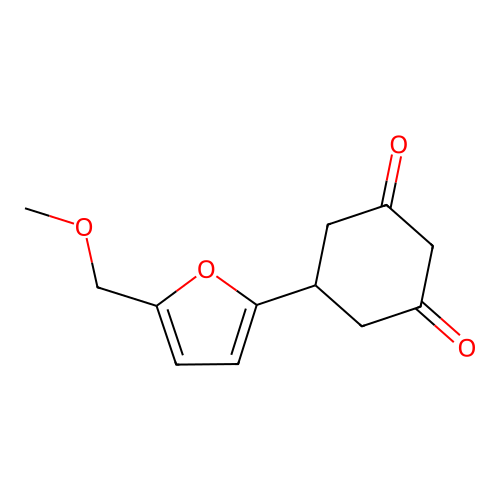 5-(5-(Methoxymethyl)furan-2-yl)cyclohexane-1,3-dione structure