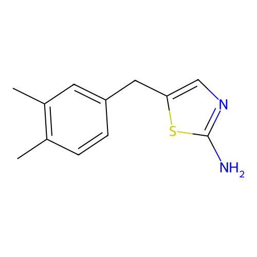 5-[(3,4-Dimethylphenyl)methyl]-2,3-dihydro-1,3-thiazol-2-imine structure