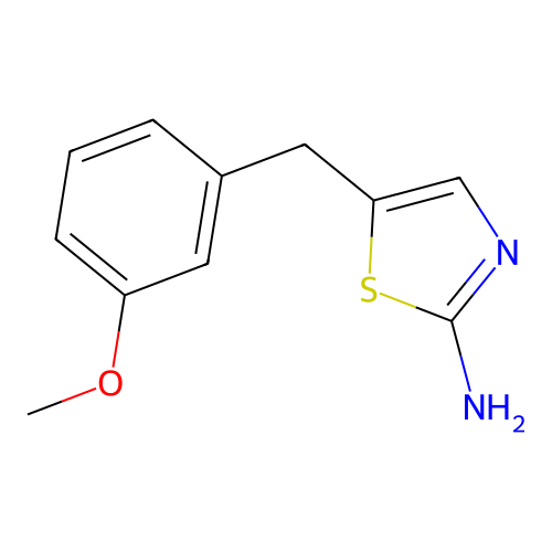5-(3-Methoxybenzyl)-1,3-thiazol-2-amine structure