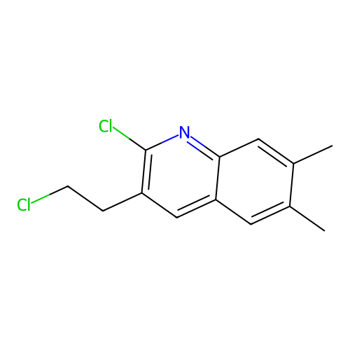 2-Chloro-3-(2-chloroethyl)-6,7-dimethylquinoline structure