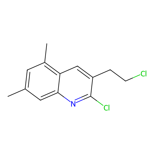 2-Chloro-3-(2-chloroethyl)-5,7-dimethylquinoline structure