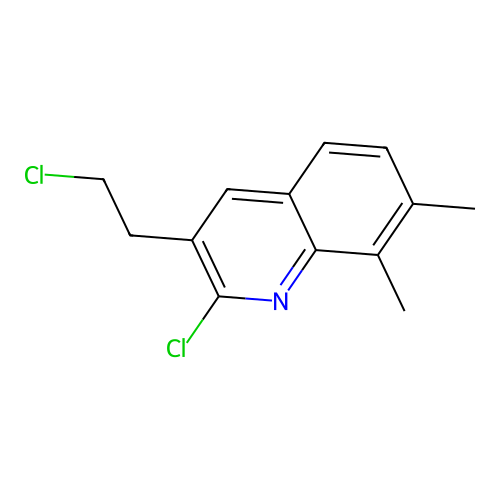 2-Chloro-3-(2-chloroethyl)-7,8-dimethylquinoline structure