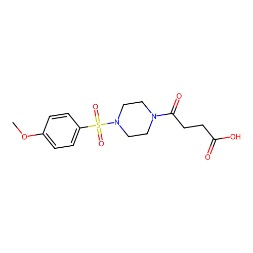 4-[4-(4-Methoxybenzenesulfonyl)piperazin-1-yl]-4-oxobutanoic acid structure