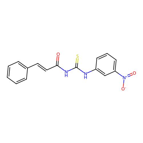 2-Propenamide, N-[[(3-nitrophenyl)amino]thioxomethyl]-3-phenyl-, (E)- structure