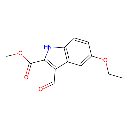 methyl 5-ethoxy-3-formyl-1H-indole-2-carboxylate structure