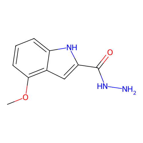 4-methoxy-1H-indole-2-carbohydrazide structure
