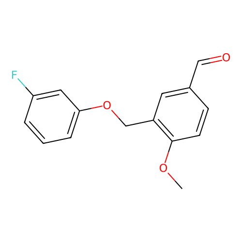 3-((3-Fluorophenoxy)methyl)-4-methoxybenzaldehyde structure