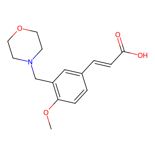 3-[4-Methoxy-3-(morpholinomethyl)phenyl]prop-2-enoic acid structure