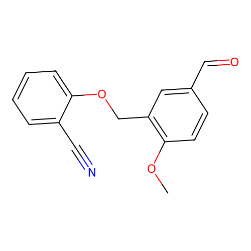 2-[(5-Formyl-2-methoxyphenyl)methoxy]benzonitrile structure