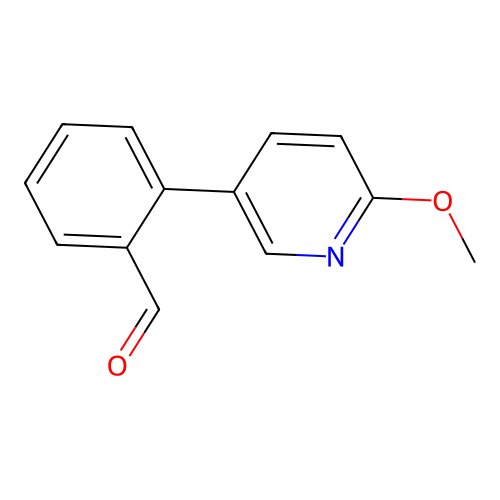 2-(6-Methoxypyridin-3-yl)benzaldehyde structure