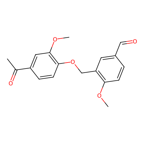 3-[(4-Acetyl-2-methoxyphenoxy)methyl]-4-methoxybenzaldehyde structure
