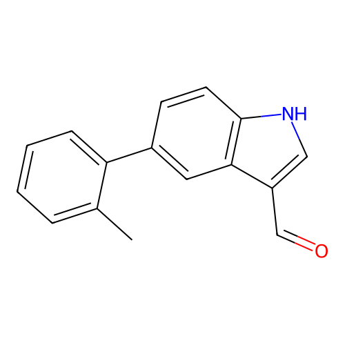 5-(o-Tolyl)-1H-indole-3-carbaldehyde structure