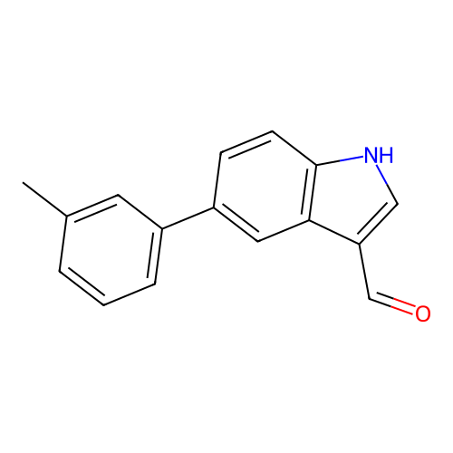 5-m-Tolyl-1H-indole-3-carbaldehyde structure