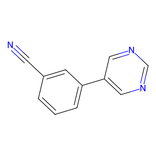 3-(Pyrimidin-5-yl)benzonitrile structure
