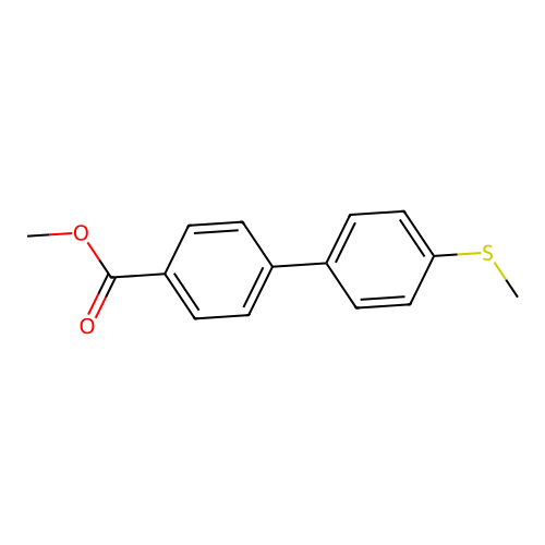 Methyl 4'-(methylthio)-[1,1'-biphenyl]-4-carboxylate structure